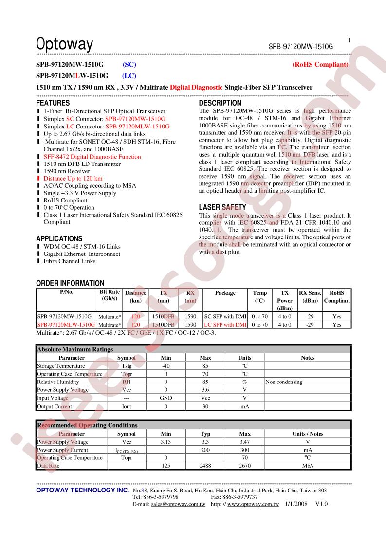 SPB-97120MW-1510G