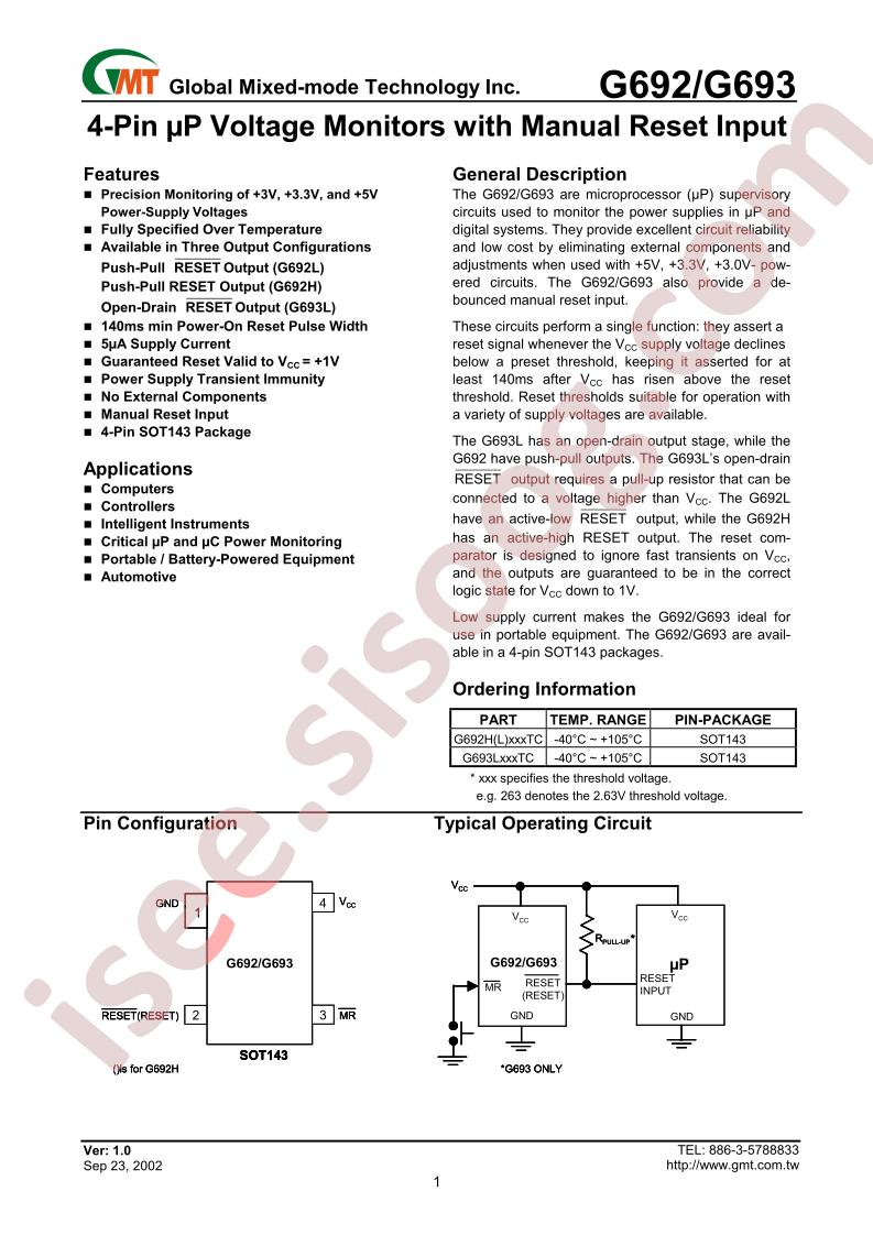 دیتاشیت G692 | موتور جستجوی ISEE