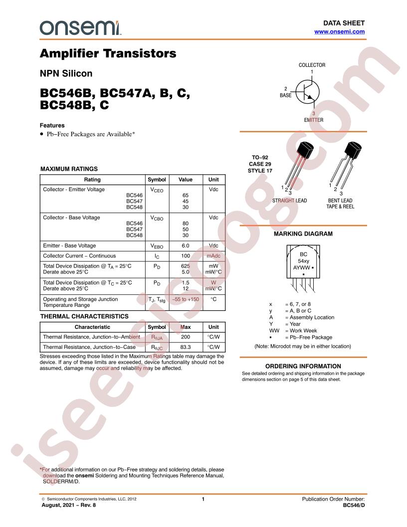 BC548BZL1G