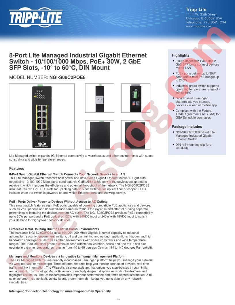 NGI-S08C2POE8