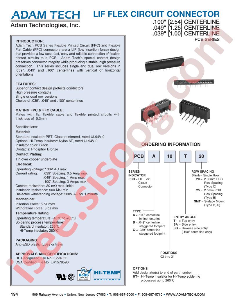 PCBB02SB20