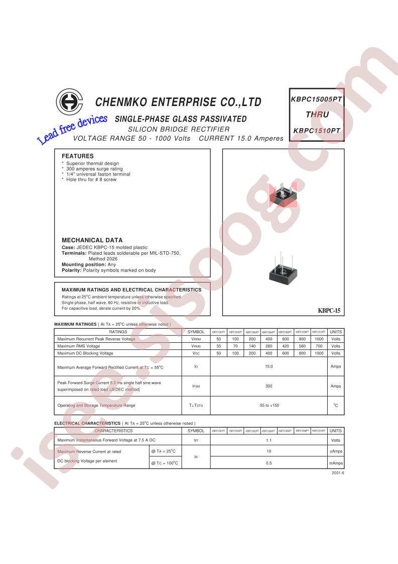 KBPC15005PT