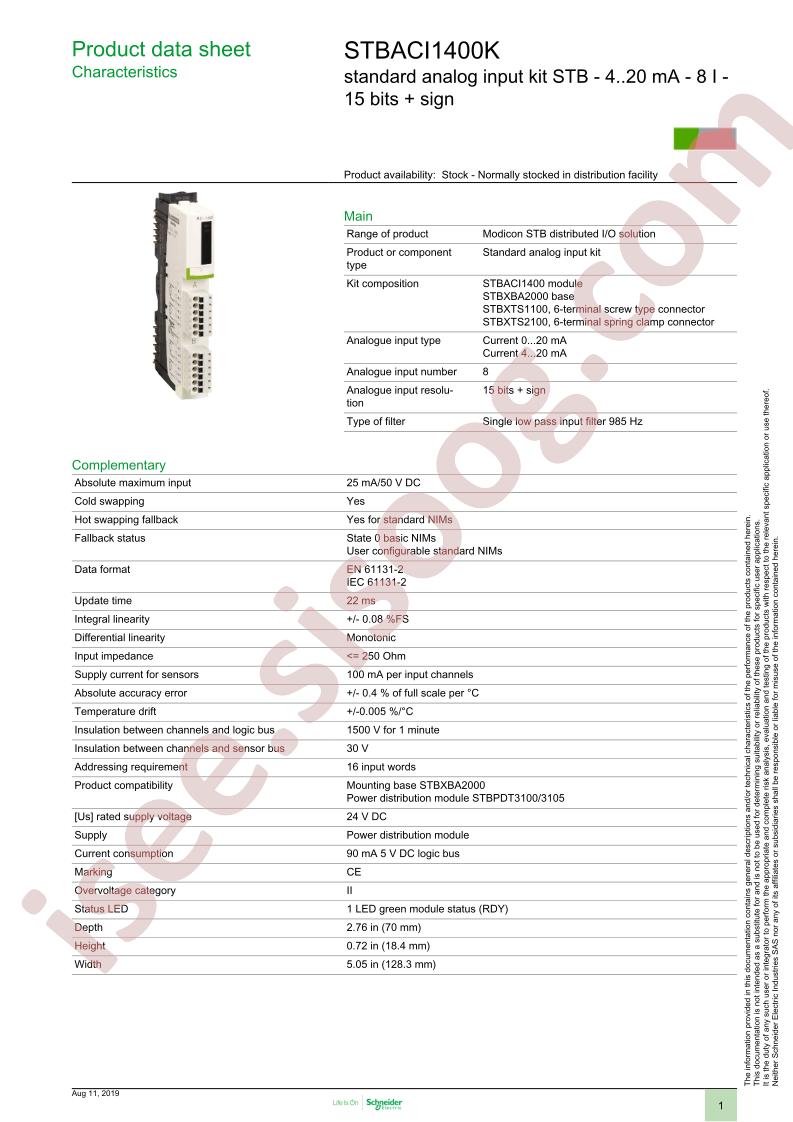 STBACI1400K