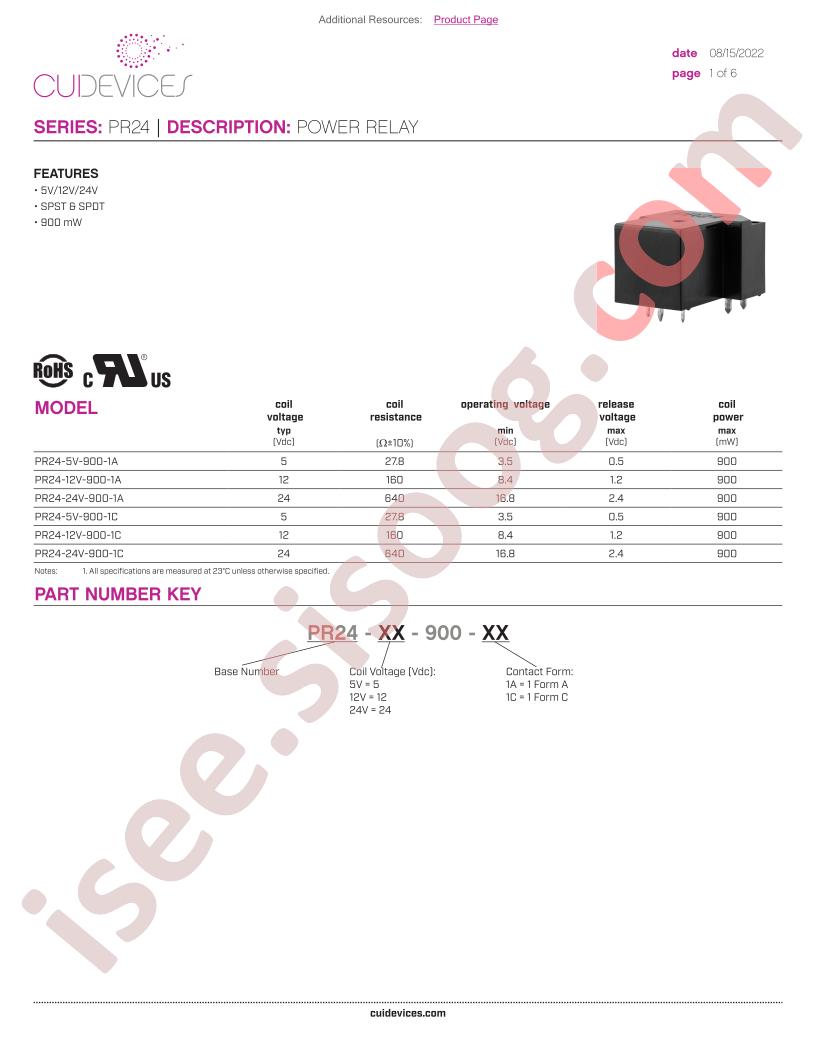 PR24-12V-900-1A