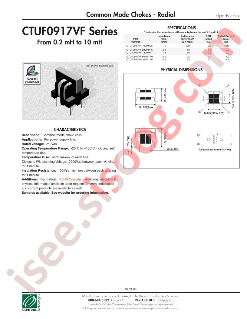 CTUF0917VF-103MR25