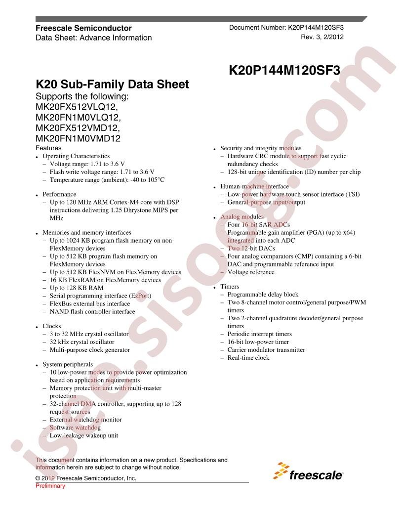 K20P144M120SF3