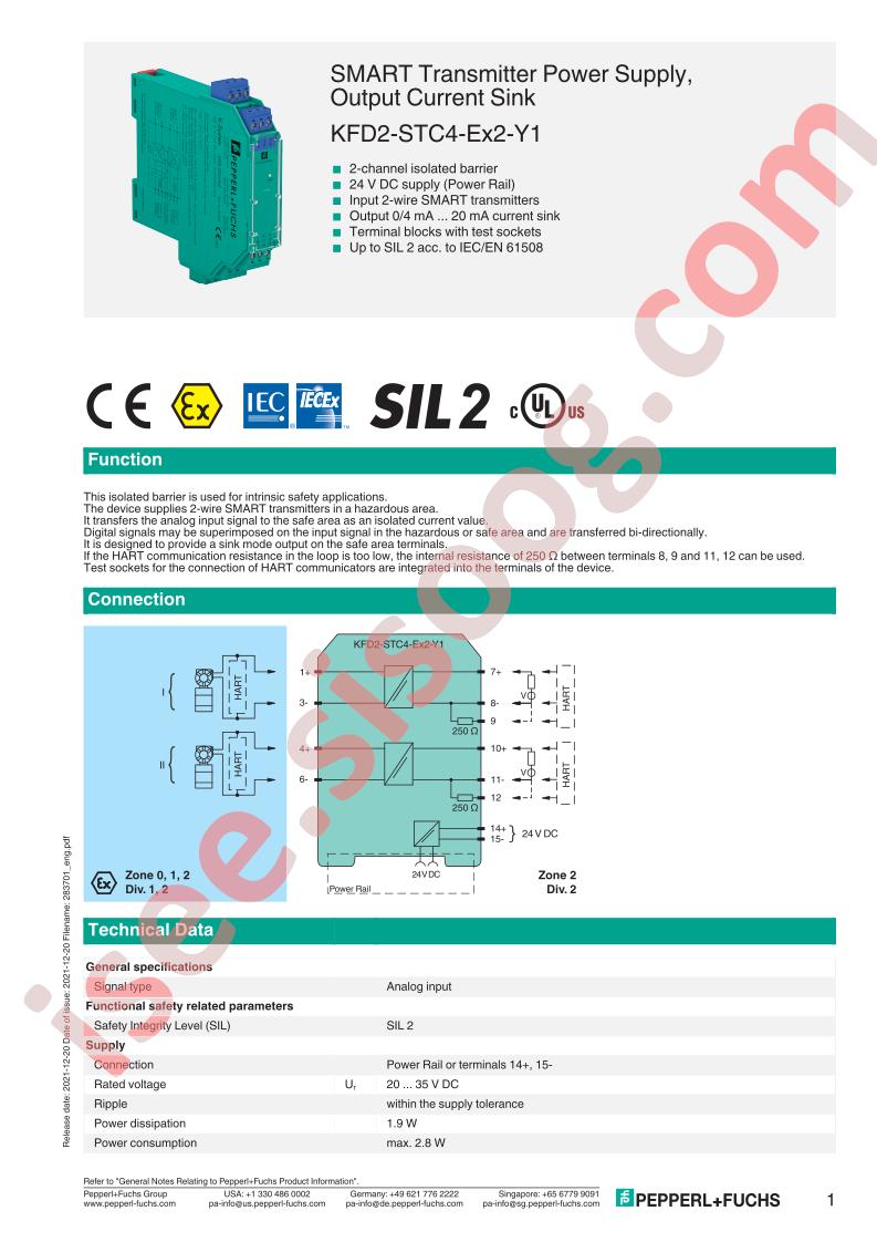 KFD2-STC4-EX2-Y1