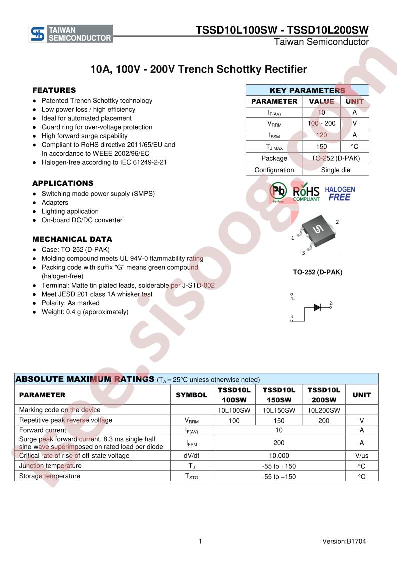 TSSD10L200SW