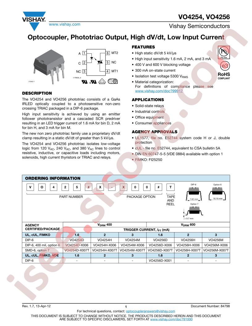 VO4254H-X007T