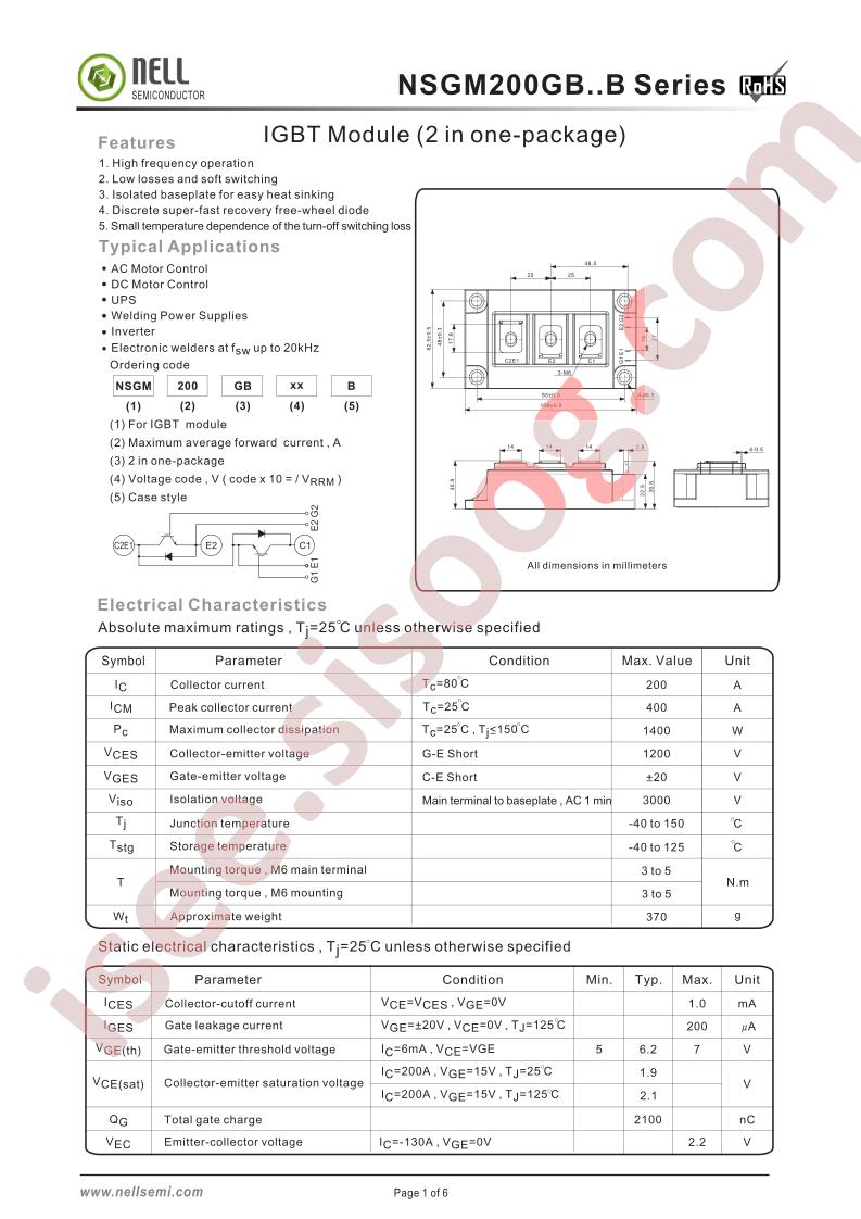 NSGM200GB12B