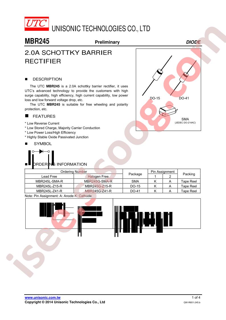 MBR245G-SMA-R