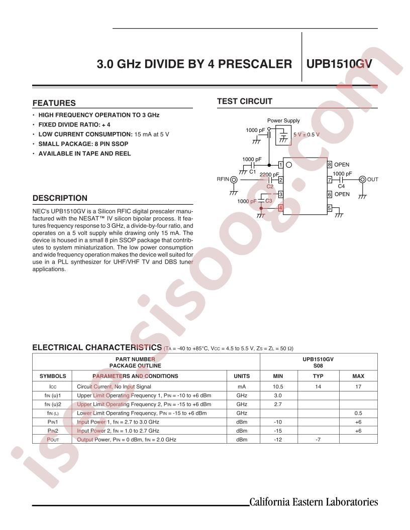 UPB1510GV-E1-A