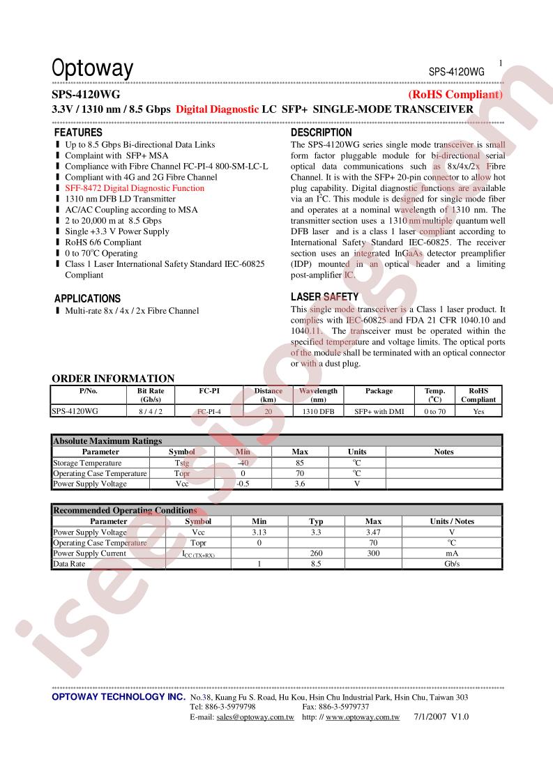 SPS-4120WG