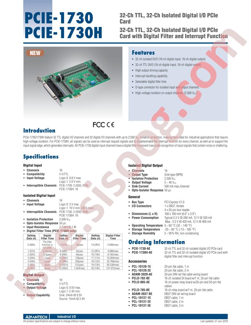 PCIE-1730_V01