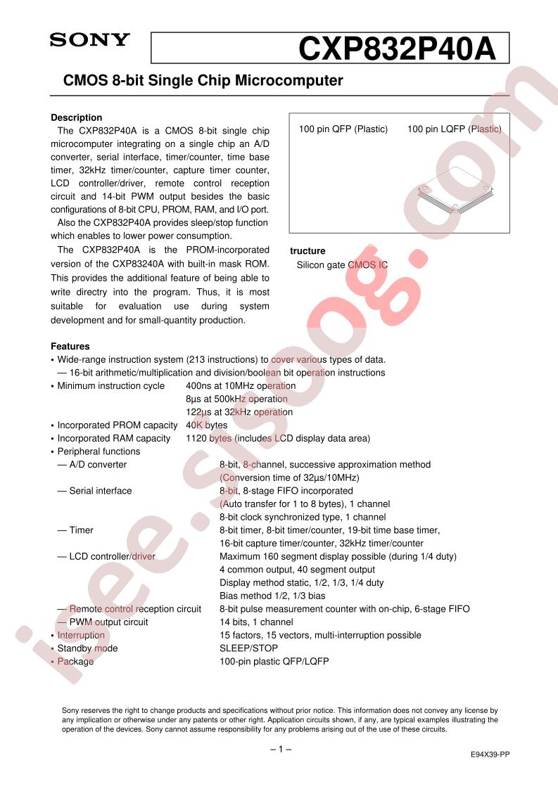 CXP832P40A