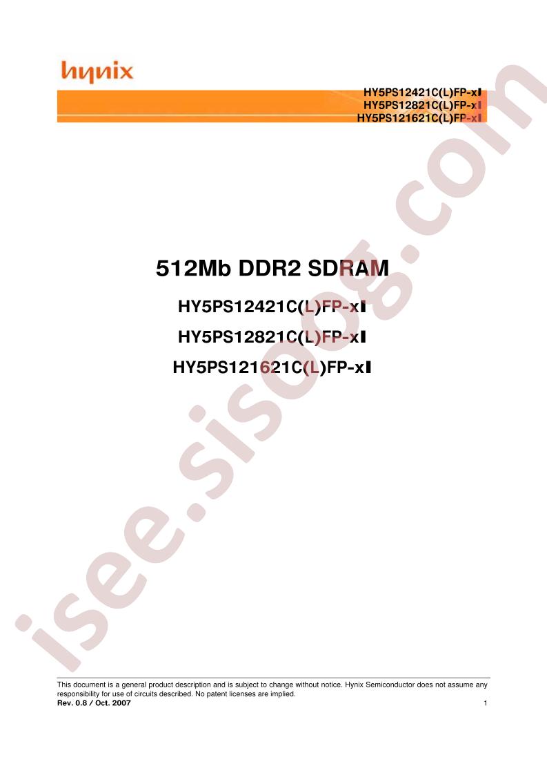 HY5PS12421CFP-E3I