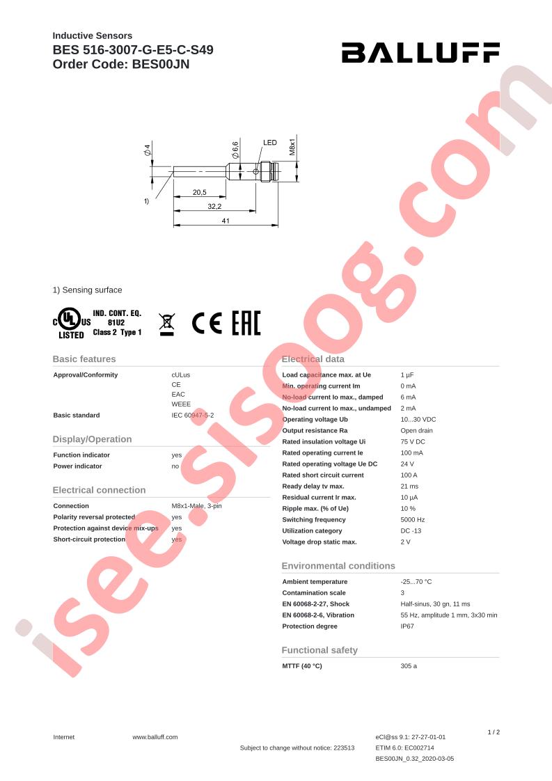 BES516-3007-G-E5-C-S49