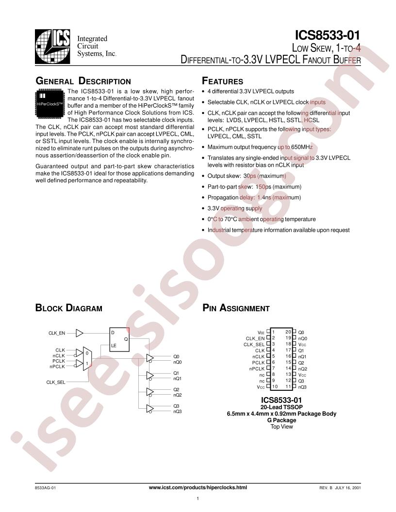 ICS8533AG-01T