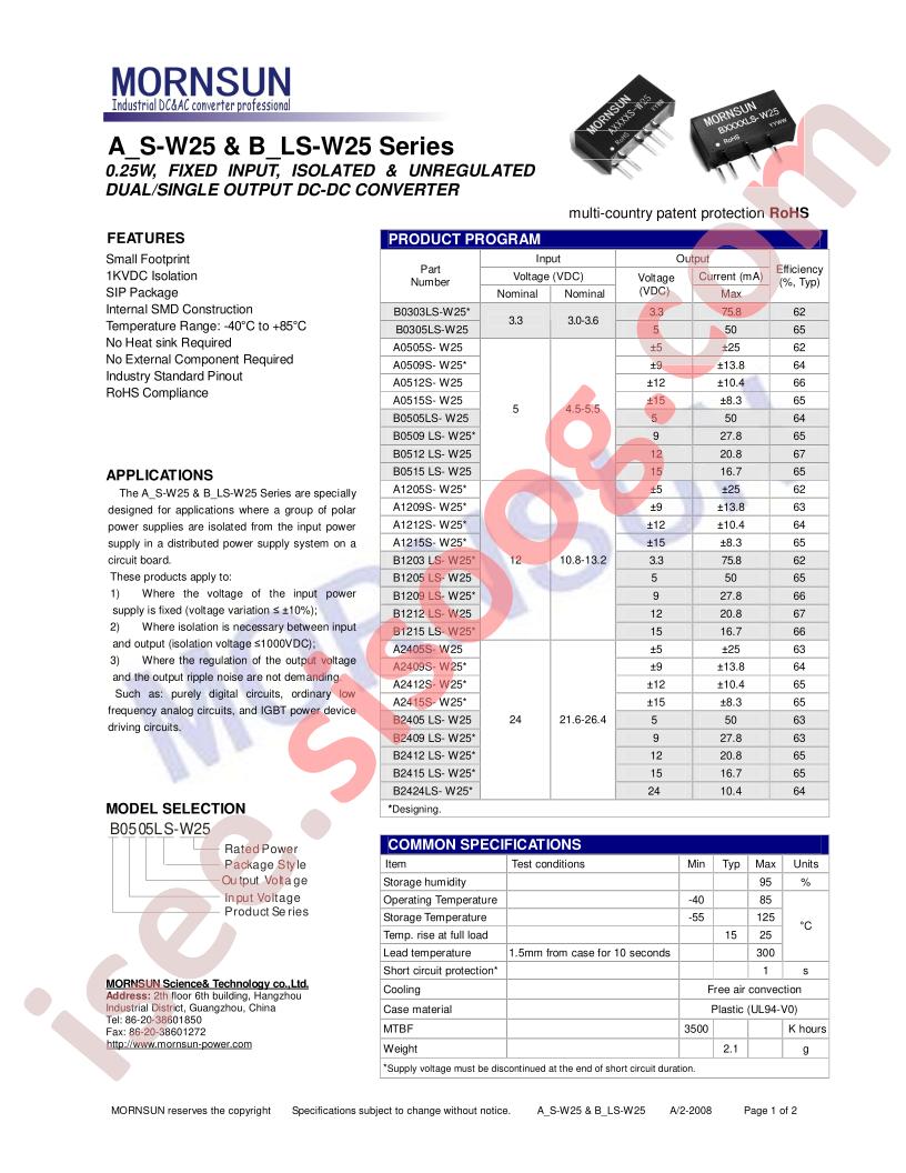 B1203LS-W25