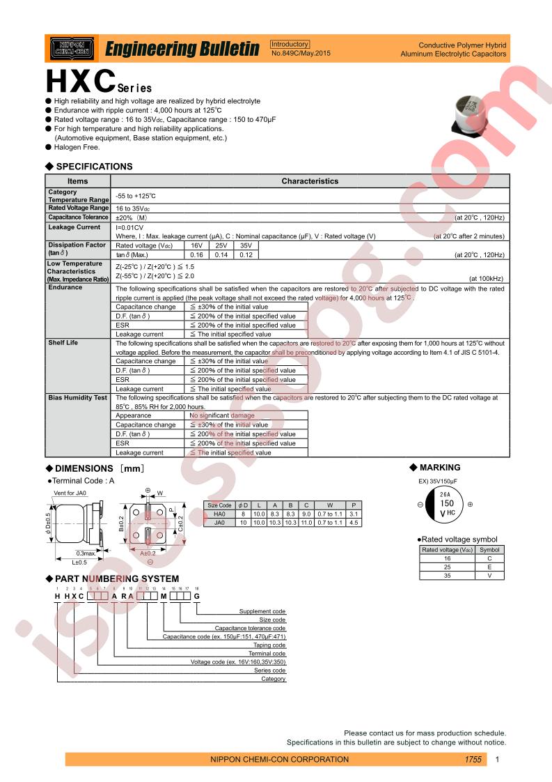 APMA160ARA221MF60S