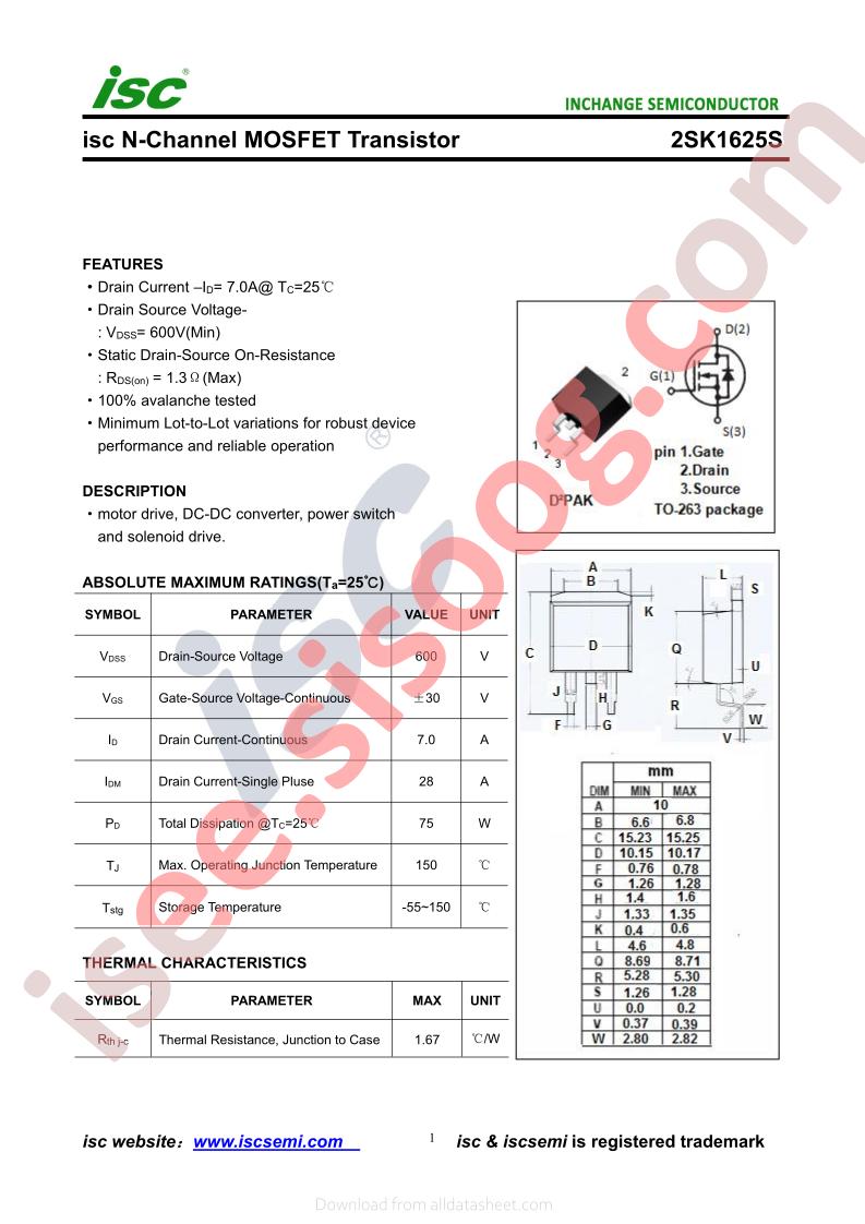 2SK1625S