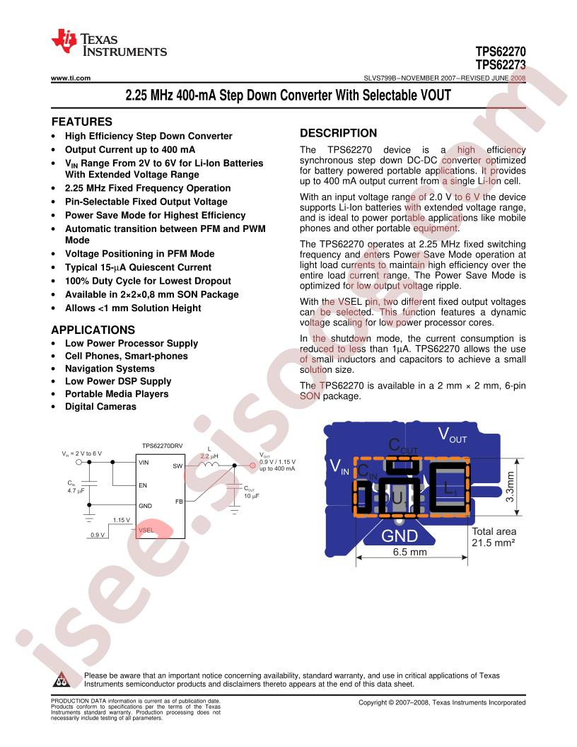 TPS62270DRVR
