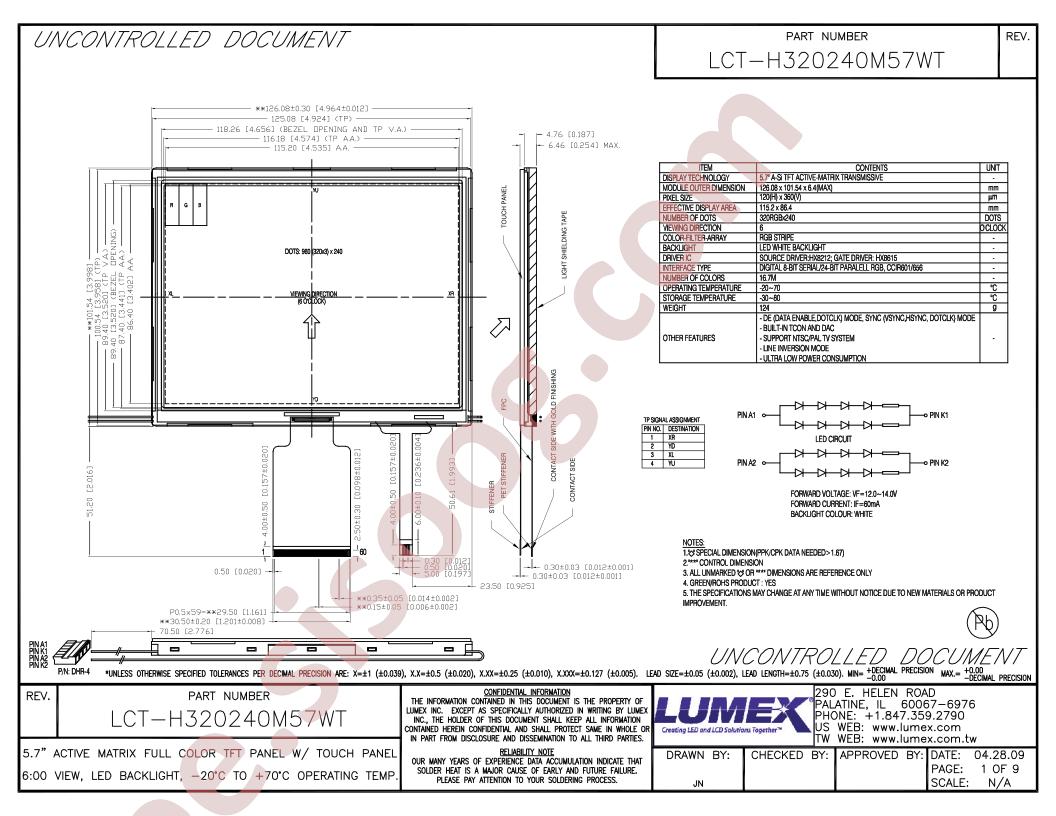 LCT-H320240M57WT