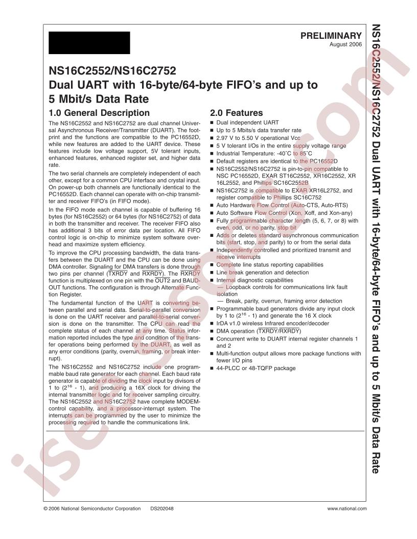 NS16C2552TVA
