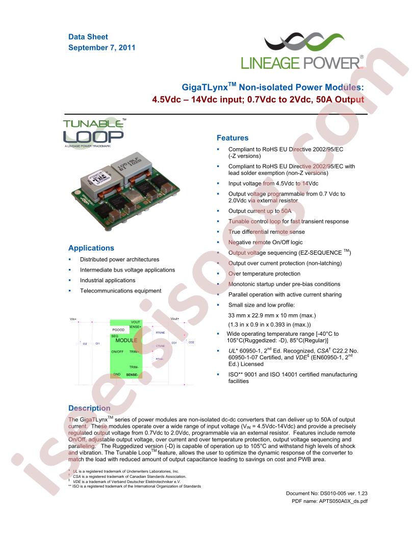 APTS050A0X3