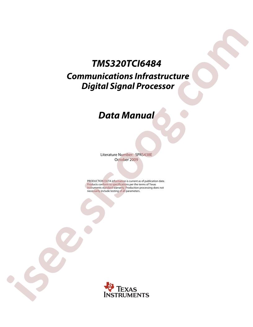 TMS320TCI6484CMH