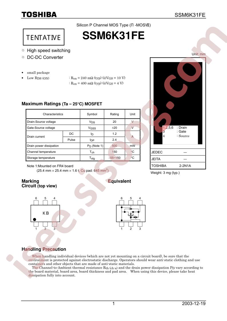 SSM6K31FE