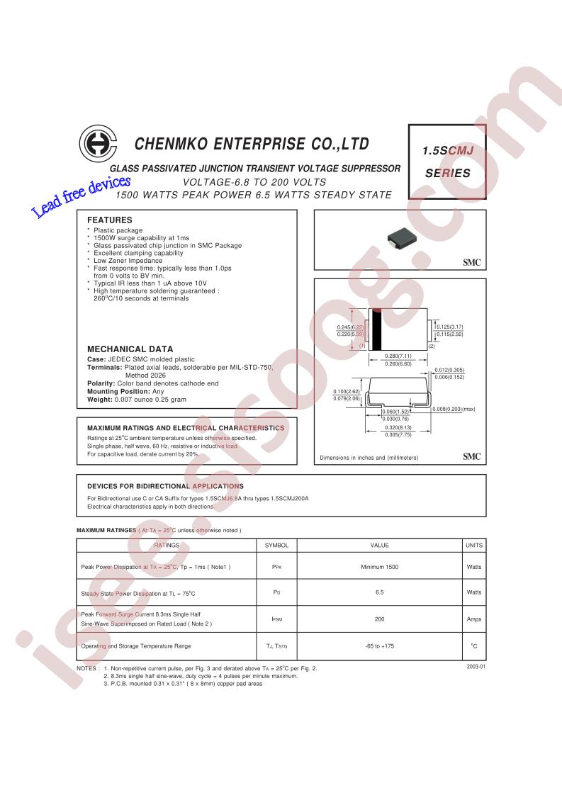 1.5SCMJ150APT