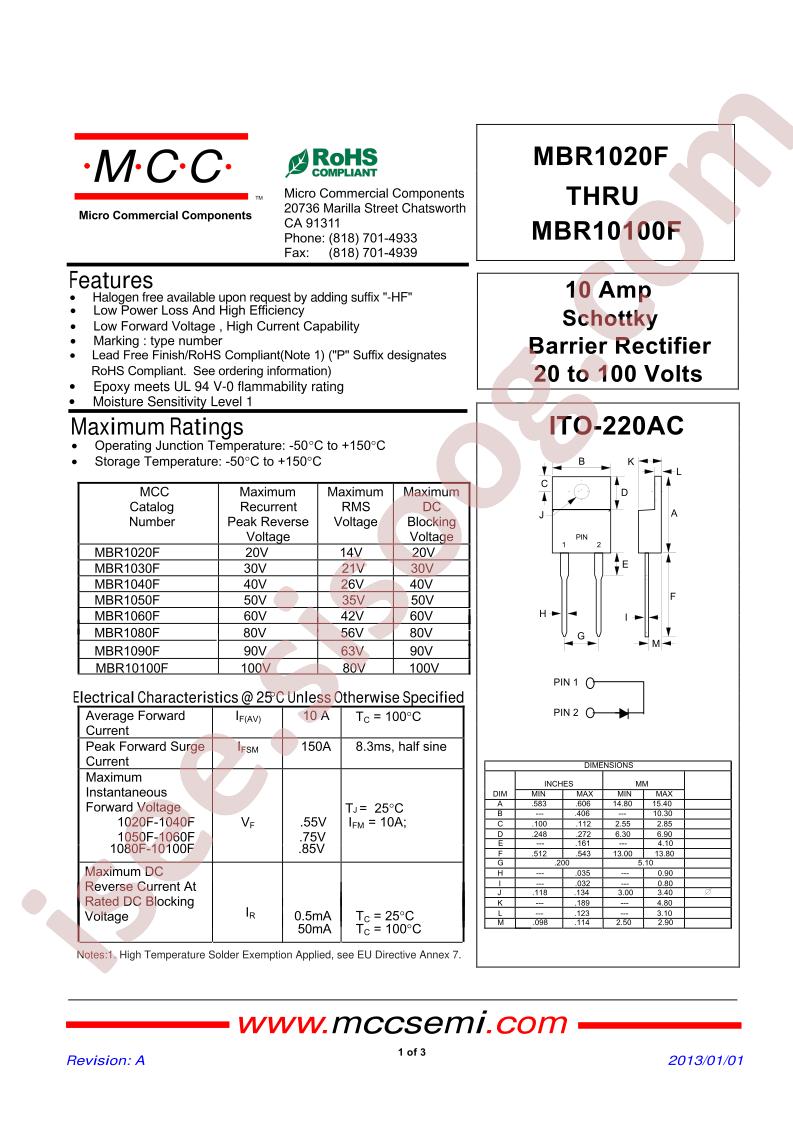 MBR1020F
