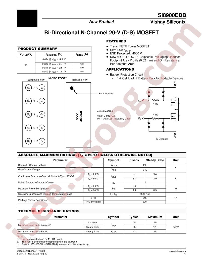 SI8900EDB