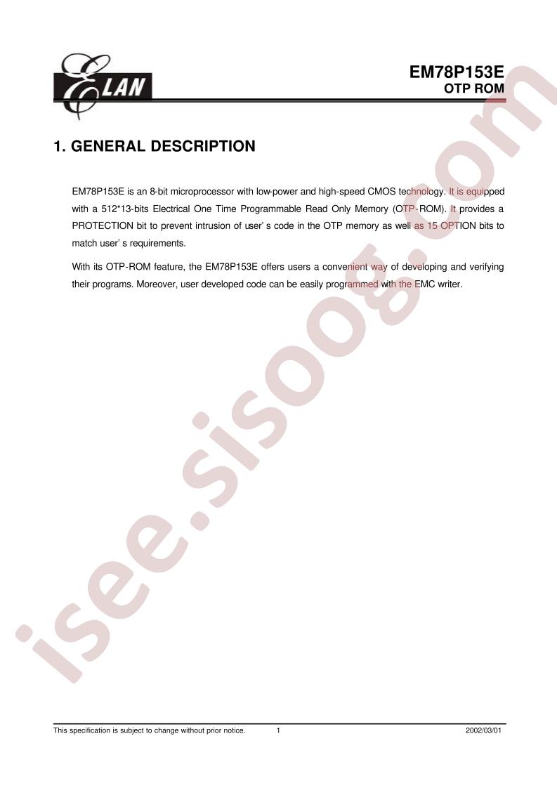 EM78P153EP