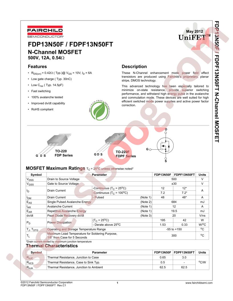 FDP13N50F_12