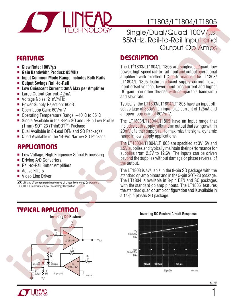 LT1805IS