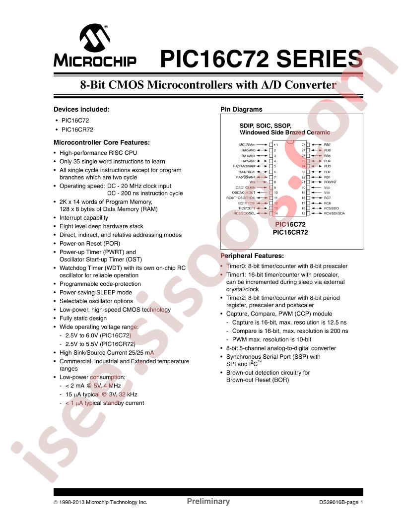 PIC16LCR72