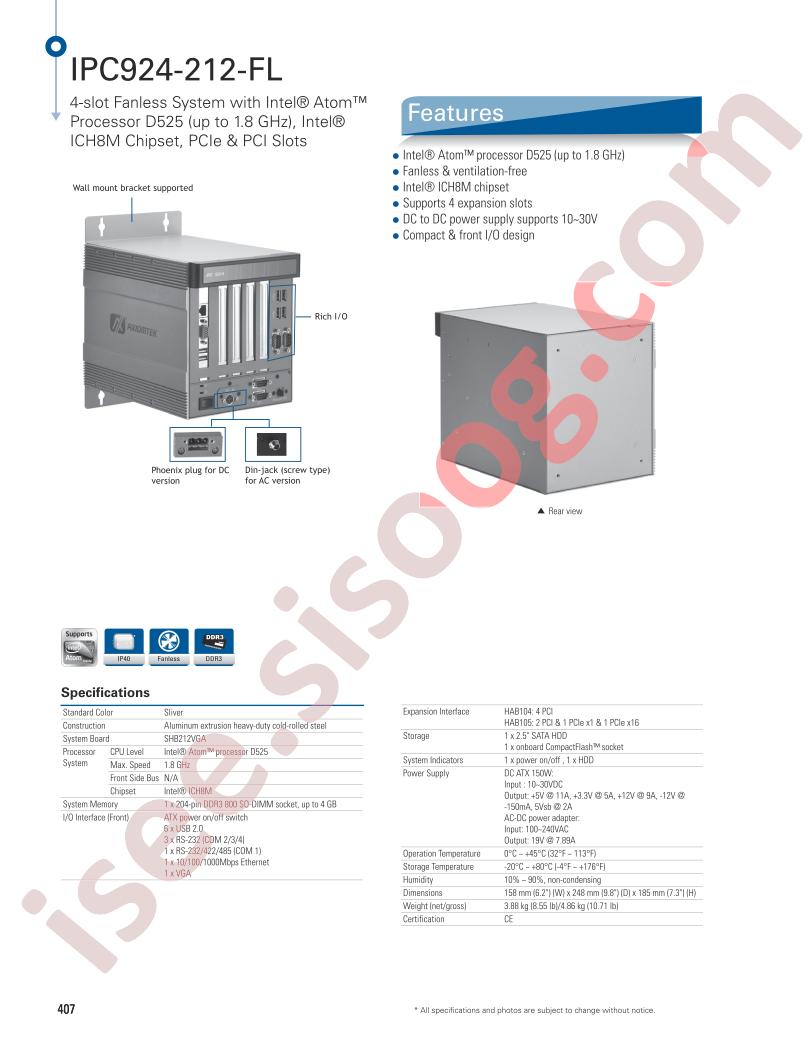 IPC924-212-FL-HAB104-AC