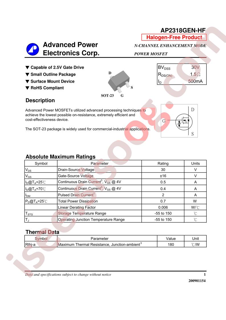 AP2318GEN-HF