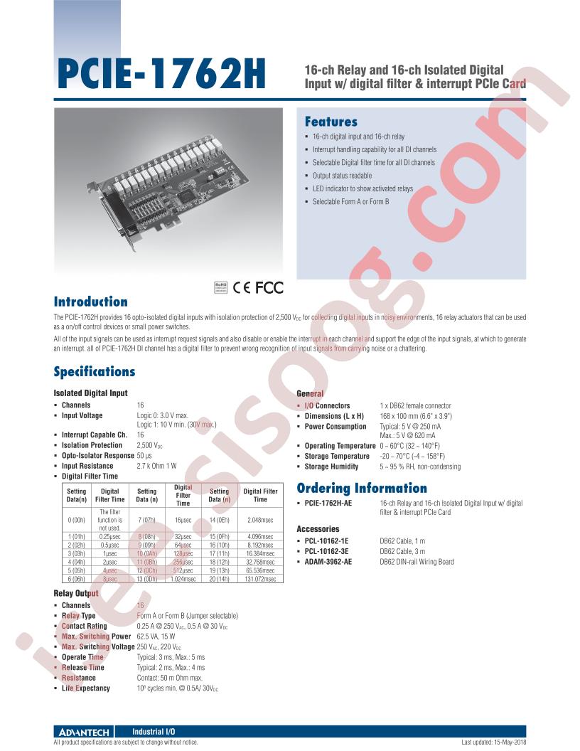 PCIE-1762H