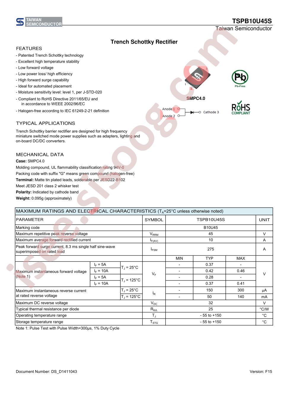 TSPB10U45S