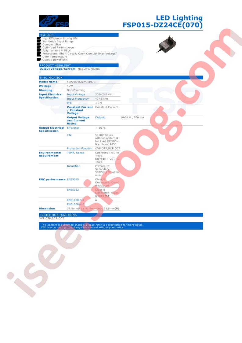 FSP015-DZ24CE070