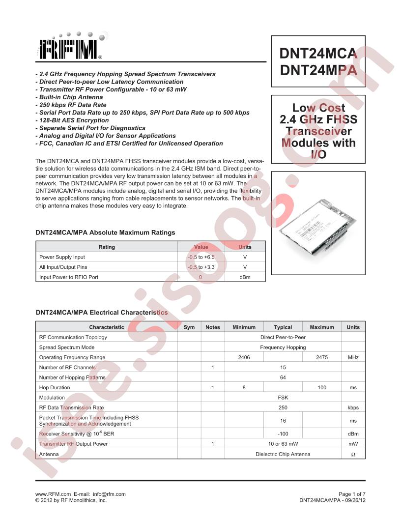 DNT24MCA