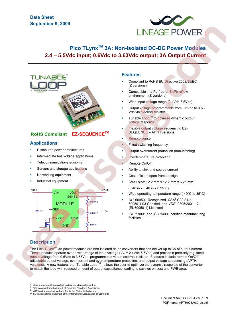 APTH003A0X-SR