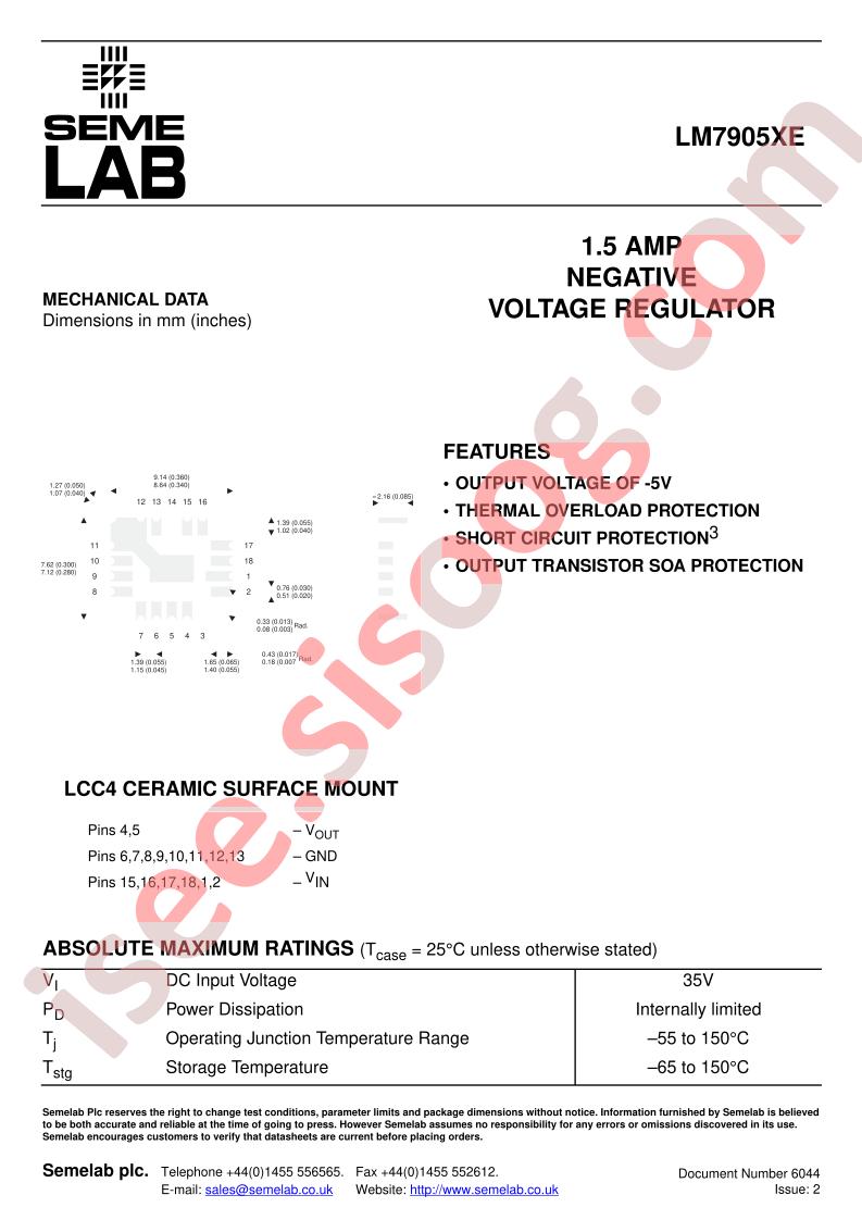 LM7905XE