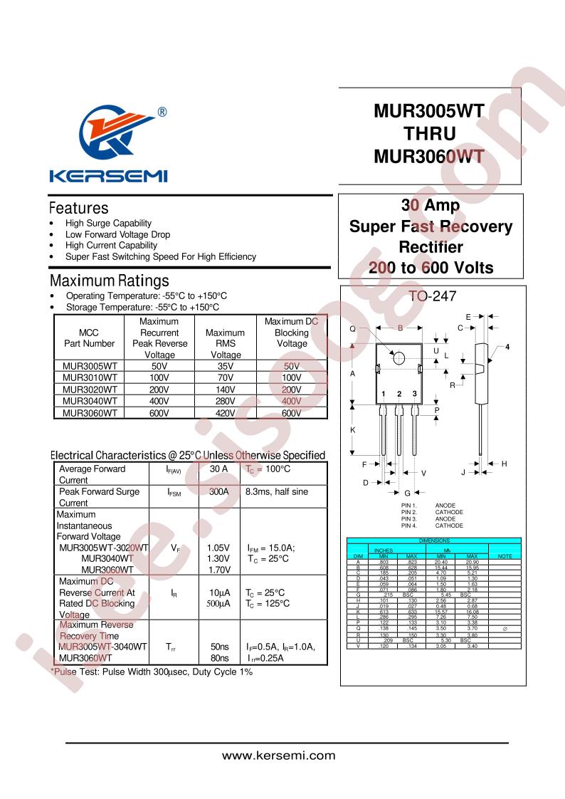 MUR3005WT