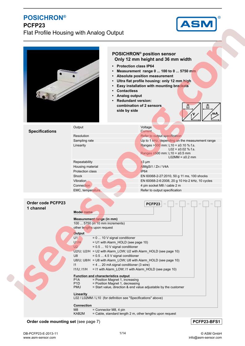 PCFP23-100-L1-PMU-L02-M8