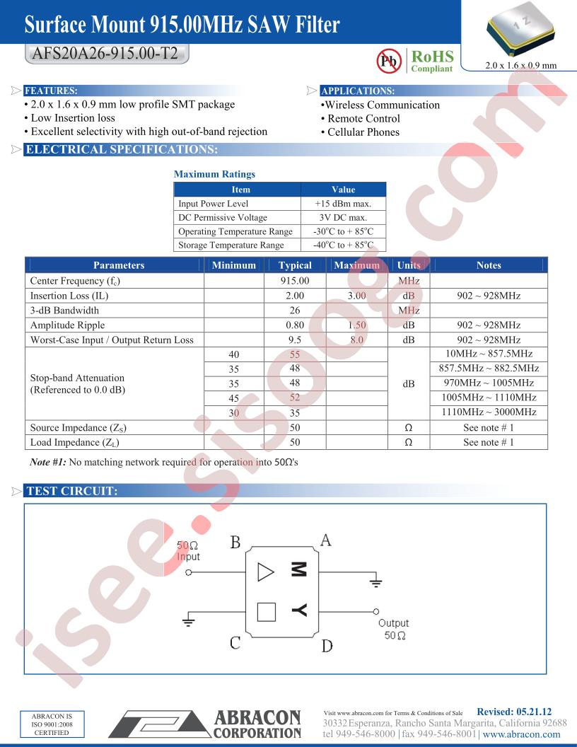 ASFS20A26-915.00-T2