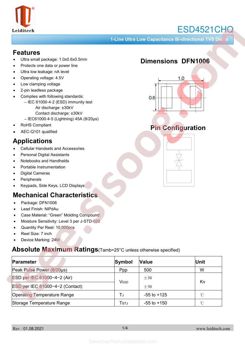 ESD4521CHQ